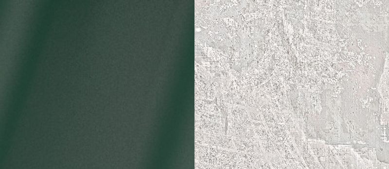 Цвет зелёный мох, RAL 6005, покрытие мат, в сочетании с материалом «Светлая штукатурка»