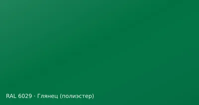 Образец цвета мятно-зелёный, RAL 6029, покрытие глянец (полиэстер)