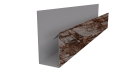 Планка П-образная Блок-хаус 30x30x2000 мм, Дикий камень