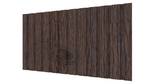 Профнастил С10 1155/1100x0,45 мм, Морёный дуб 3D