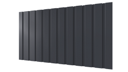 Профнастил С10 1155/1100x0,5 мм, 7024 графитовый серый глянцевый