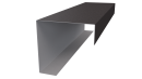 Декоративная накладка угловая 20x60x60x20 мм, 8019 серо-коричневый матовый