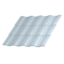 Металлочерепица Геркулес 25 1200/1150x0,5 мм, 9002 светло-серый глянцевый