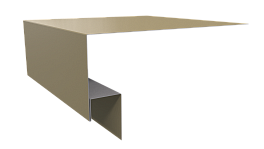 Планка околооконная Блок хаус 200х75х30 мм, 1014 слоновая кость глянцевый