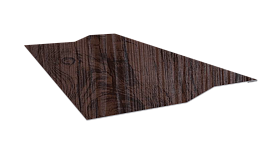 Планка крепёжная фальц 50x17x37 мм, Морёный дуб 3D