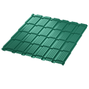 Металлочерепица Каскад 1185/1150x0,45 мм, 6005 зеленый мох глянцевый