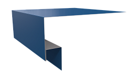 Планка околооконная Блок хаус 200х75х30 мм, 5015 небесно-синий глянцевый