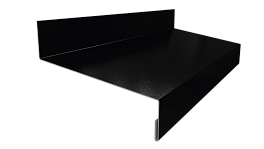 Отлив простой 20х70х20 мм, 9006 бело-алюминиевый глянцевый