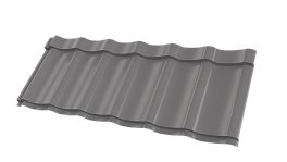 Металлочерепица Супермонтеррей 1180/1100x0,5 мм, 7037 пыльно-серый глянцевый
