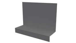 Примывание боковое фальц 25x65x130 мм, 7004 сигнальный серый глянцевый