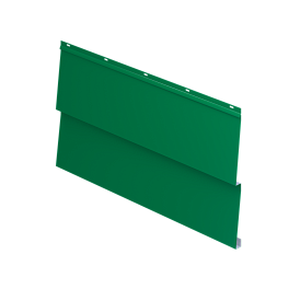 Металлосайдинг Корабельная доска 267/236x0,45 мм, 6029 мятно-зеленый глянцевый