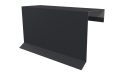 Планка торцевая фальц 65x97 мм, 7024 графитовый серый PUR Pruf