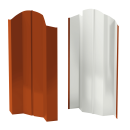 Штакетник М-образный Престиж 118x0,45 мм, 8004 медно-коричневый глянцевый