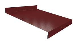 Отлив простой 20х200х20 мм, 3020 транспортный красный глянцевый