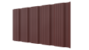 Профнастил К20 1195/1130x0,45 мм, 3009 оксид красный матовый
