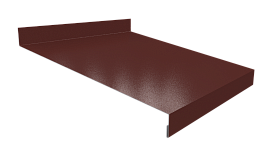 Отлив простой 20х200х20 мм, 3011 коричнево-красный глянцевый