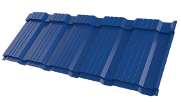 Металлочерепица Каскад 1185/1150x0,5 мм, 5005 сигнальный синий глянцевый