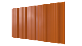 Профнастил К20 1185/1120x0,5 мм, 2011 насыщенный оранжевый глянцевый