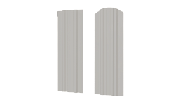 Штакетник Евротрапеция 110x0,45 мм, 9002 светло-серый глянцевый
