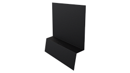 Планка стартовая фальц 135x30x55 мм, 9005 черный янтарь матовый