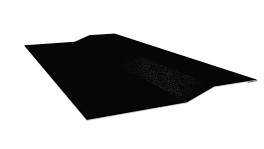Планка крепёжная фальц 50x17x29 мм, 9005 черный янтарь глянцевый