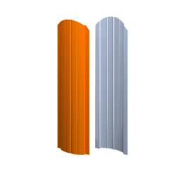 Штакетник Европланка Престиж 131x0,45 мм, 2011 насыщенный оранжевый