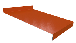 Отлив простой 20х250х20 мм, 2011 насыщенный оранжевый глянцевый