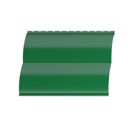 Металлосайдинг Блок хаус 383/355x0,45 мм, 6002 лиственно-зеленый глянцевый