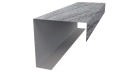Декоративная накладка угловая 20x60x60x20 мм, Морион 3D