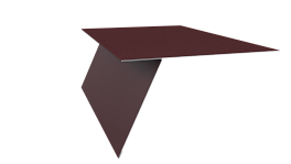 Планка карнизная фальц 130x80 мм, 3005 винно-красный матовый