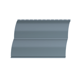 Металлосайдинг Блок хаус 383/355x0,45 мм, 7005 мышино-серый глянцевый