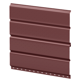 Софит Л-брус перфорированный 264/241x0,45 мм, 8017 шоколадно-коричневый глянцевый