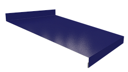 Отлив простой 20х250х20 мм, 5005 сигнальный синий глянцевый