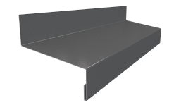 Отлив простой 20х50х20 мм, 7040 серое окно глянцевый