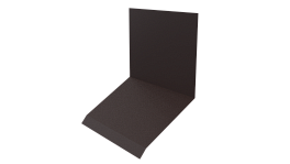 Планка примыкания верхняя к стене фальц 150x130x20 мм, 8017 шоколадно-коричневый матовый