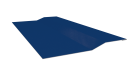 Планка крепёжная фальц 50x17x29 мм, 5005 сигнальный синий глянцевый