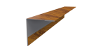 Планка угла наружного 50x50x2000 мм, Золотистый дуб 3D