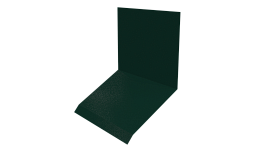 Планка примыкания верхняя к стене фальц 150x130x20 мм, 6005 зеленый мох глянцевый