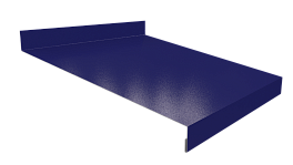 Отлив простой 20х200х20 мм, 5005 сигнальный синий глянцевый