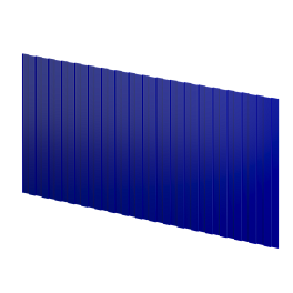Профнастил С8 1200/1150x0,4 мм эконом, 5002 ультрамариново-синий глянцевый
