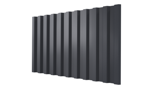 Профнастил С21 1051/1000x0,3 мм, 7024 графитовый серый глянцевый