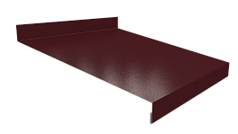 Отлив простой 20х200х20 мм, 3009 оксид красный глянцевый