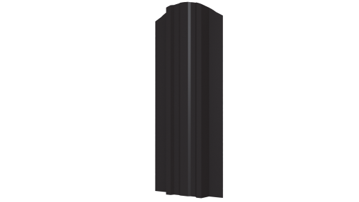 Штакетник Евротрапеция 117x0,45 мм, 8019 серо-коричневый глянцевый