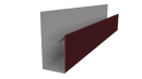 Планка П-образная 30x20x2000 мм, 3005 винно-красный глянцевый