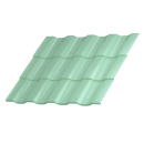 Профиль Орион 30 1200/1150x0,4 мм, 6019 бело-зеленый глянцевый