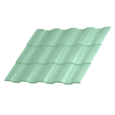 Профиль Орион 30 1200/1150x0,4 мм, 6019 бело-зеленый глянцевый