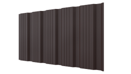 Профнастил К20 1185/1120x0,5 мм, 8017 шоколадно-коричневый матовый