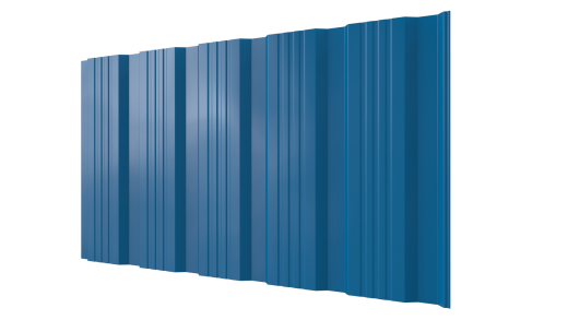 Профнастил К20 1185/1120x0,4 мм эконом, 5015 небесно-синий глянцевый