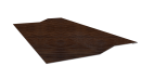 Планка крепёжная фальц 50x17x29 мм, Античный дуб 3D