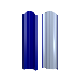Штакетник Евротрапеция 117x0,45 мм, 5002 ультрамариново-синий глянцевый